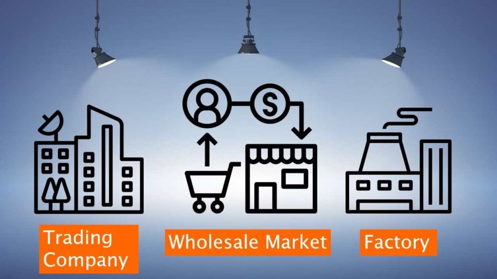 wholesale markets VS trading companies VS factories